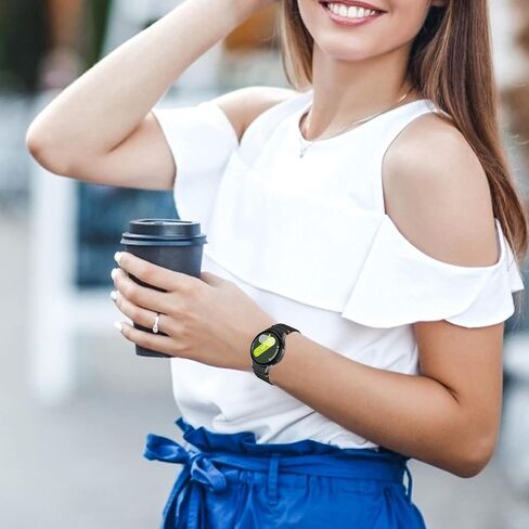 نطاقات رياضية متوافقة مع Samsung Galaxy Watch 7 6 5 40mm 44 مم ، لا توجد فرق حزام مموج بالسيليكون ناعمة من أجل Galaxy Watch 6 Classic 43mm 47mm/Watch 5 Pro 45mm Women Men in Kuwait