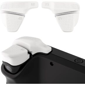 أزرار الكتف Playvital TRIGGER TRIGERENT SET لمجموعة LCD على سطح السفينة ، L1R1L2R2 Extender for Steam Deck OLED - WHITE in Kuwait