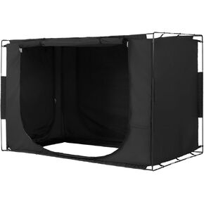VEVOR Bed Tent, 75" x 39" x 47" Twin Size 3 Doors70% Block Out Sleeping Bed Canopy Breathable Dream Tent with 0.37 in Fiber Poles on Bed Privacy for Indoor Sleeping Tents in Kuwait