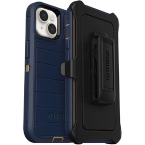 OtterBox Defender Series Screenless Edition Case for iPhone 14 & iPhone 13 (Only) - Holster Clip Included - Microbial Defense Protection - Non-Retail Packaging - Black in Kuwait