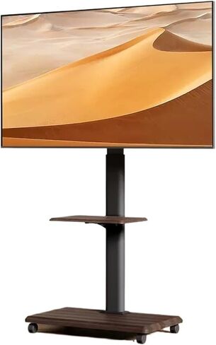 Adjustable Floor Standing TV Stand Removable with Art Stand for 32 55 65 75 Inch TV(White) in Kuwait