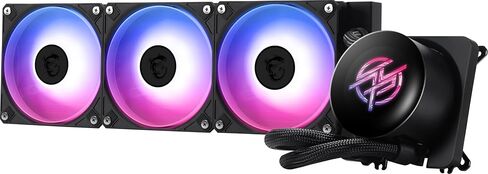 MSI MPG CORELIQUID P13 360 - AIO ARGB CPU Liquid Cooler - 360mm Radiator - LGA 1851 / AM5 Ready - IPS 2.1" LCD Screen - Triple 120mm ARGB PWM Fans - Uni Bracket - Black in Saudi Arabia