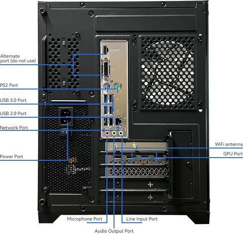 Gaming Desktop Computer PC,AMD Ryzen 5 5600,RTX3050 6GB,32GB RAM and 1TB M.2 NVMe PCle4.0,ARGB Fan,WiFi,Game Design Office Console,Sea View Room,Prebuilt Gaming PC Tower in Saudi Arabia