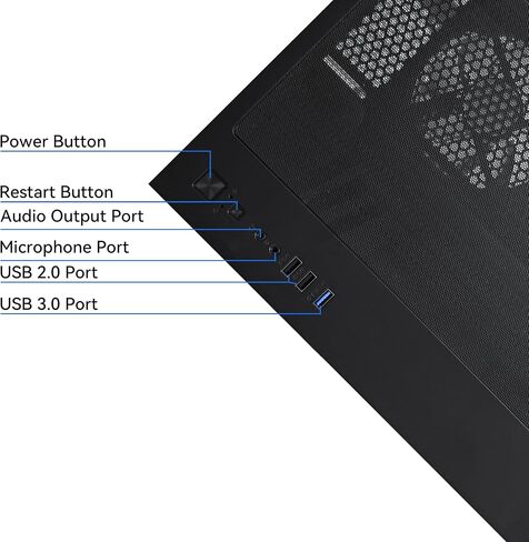 Gaming Desktop Computer PC,AMD Ryzen 5 5600,RTX3050 6GB,32GB RAM and 1TB M.2 NVMe PCle4.0,ARGB Fan,WiFi,Game Design Office Console,Sea View Room,Prebuilt Gaming PC Tower in Saudi Arabia