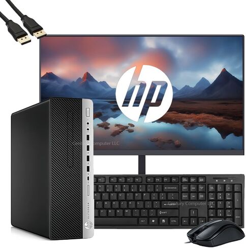HP ELITERESK 800 G3 SFF كمبيوتر سطح المكتب مع 21.5 "" FHD Monitor Bundle PC SET ، Intel Core I5-6500 3.2GHz ، 8GB RAM ، 256GB SSD ، لوحة المفاتيح والماوس ، WIFI ، Windows 11 Pro ، Black (READED) in Saudi Arabia