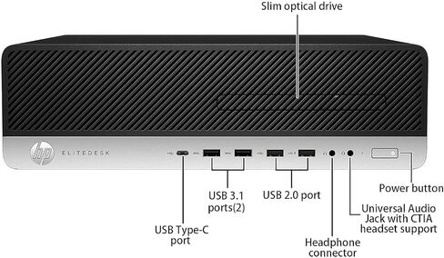 HP ELITERESK 800 G3 SFF كمبيوتر سطح المكتب مع 21.5 "" FHD Monitor Bundle PC SET ، Intel Core I5-6500 3.2GHz ، 8GB RAM ، 256GB SSD ، لوحة المفاتيح والماوس ، WIFI ، Windows 11 Pro ، Black (READED) in Saudi Arabia
