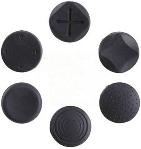 YANHAO [Video Game Parts] 10Set Silicone Grip Analog Joystick Cap Cover for Sony PS Vita PSV Console 1000 2000 Buttons [Replace] (Color : Black) in Saudi Arabia