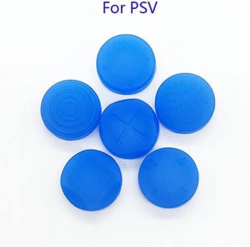 YANHAO [Video Game Parts] 10Set Silicone Grip Analog Joystick Cap Cover for Sony PS Vita PSV Console 1000 2000 Buttons [Replace] (Color : Black) in Saudi Arabia