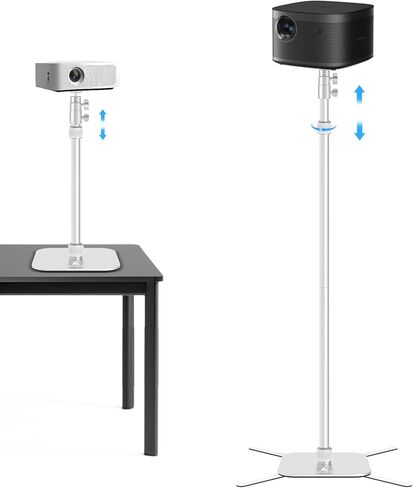 AILight Ultra Suppluster Projector Stand (19.5 "~ 47.5")-جبل الطابق الثقيل والجدول مع سعة تحميل 11 رطل | حامل ترايبود Gimbal Desk قابل للفصل متوافق مع أجهزة العرض Sony و Xgimi و Epson و Nebula in Kuwait