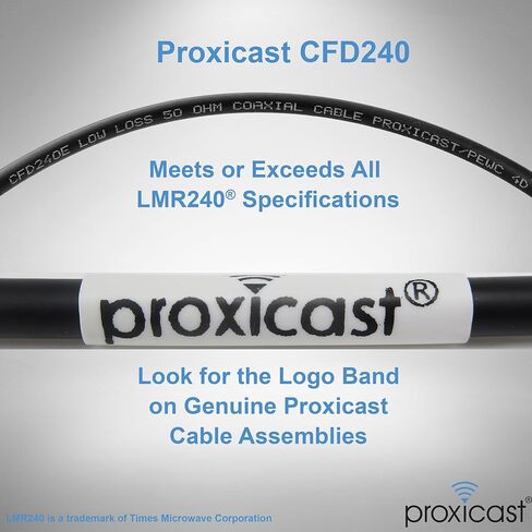 Proxicast 10 ft SMA Male to SMA Female 50 Ohm Low-Loss CFD195 Coax Cable in Saudi Arabia