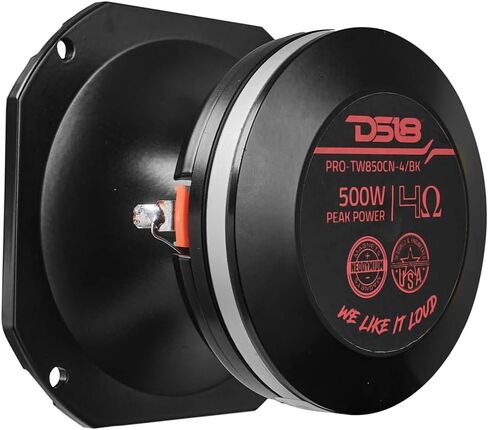 DS18 PRO-TW850CN-4/BK 4" High Compression Hybrid Driver/Tweeter with Neodymium Magnet 1.5" PEI Vc 250 Watts 4-Ohm, Pro Audio, High Frequency in Saudi Arabia