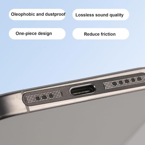 4pcs USB C Dust Plug, Metal Type C Charging Port Cover with Speaker Dust Covers USB-C Protector Cap for iPhone 16/15 Series All Models Phone Accessories in Saudi Arabia