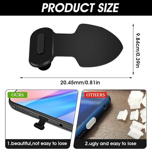 شركات USB C Generic Port Dust Plugs 3pcs Type C anti gust plug plug plug place slops cap caps USB c cover cover cover cover anti anti starging port cover (على شكل درع) in Saudi Arabia