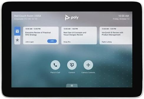 Poly - TC8 Touch Controller (Plantronics) - 8" High Resolution Touch Screen Display - Works with Poly Studio X Family and G7500 in Saudi Arabia