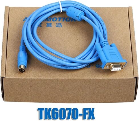 TK6070-FX لـ TK6070 Touch Screen Connect FX Series Cable TK6070IH/IK/IP-FX كابل (الإصدار الأسود ، 3Meter) in Saudi Arabia