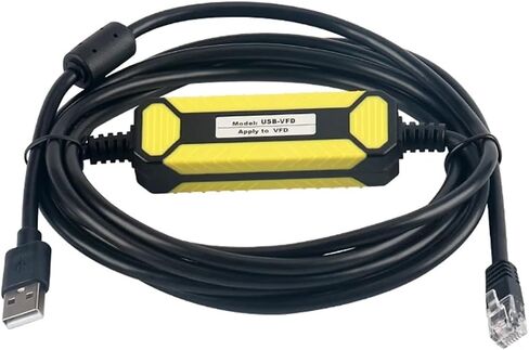 كابل برمجة USB-VFD مناسب لـ VFD-E/EL/ED/CH2000 محول التردد VFD-USB01 RJ45 in Saudi Arabia
