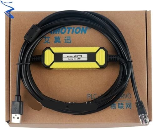 كابل برمجة USB-VFD مناسب لـ VFD-E/EL/ED/CH2000 محول التردد VFD-USB01 RJ45 in Saudi Arabia