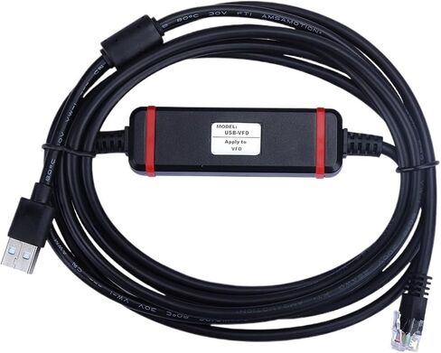كابل برمجة USB-VFD مناسب لـ VFD-E/EL/ED/CH2000 محول التردد VFD-USB01 RJ45 in Saudi Arabia