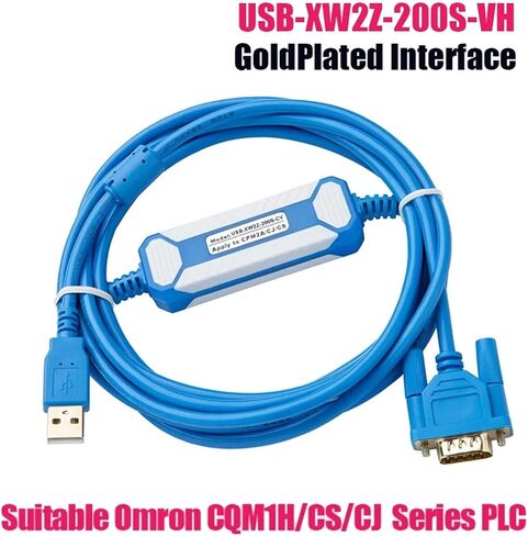 Upgraded Programming Cable USB-XW2Z-200S-VH for CQM1H / CPM2C Series USB to RS232 for COM1/cm2a/cs in Saudi Arabia