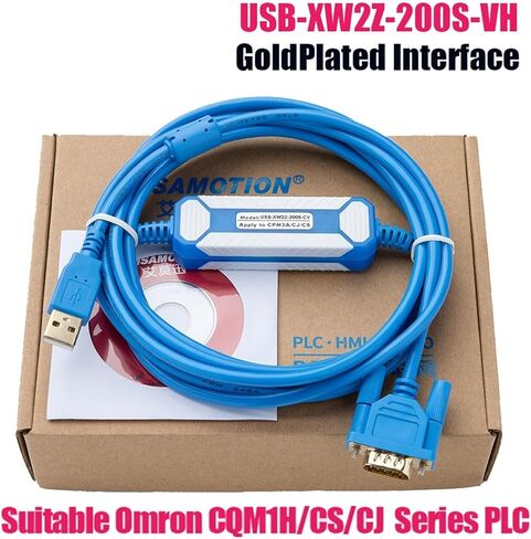 Upgraded Programming Cable USB-XW2Z-200S-VH for CQM1H / CPM2C Series USB to RS232 for COM1/cm2a/cs in Saudi Arabia