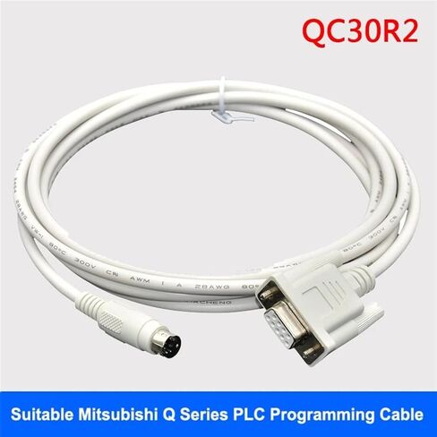 Serial Cable QC30R2 Suitable for Q Series Programming Data Cable DB9 9pin Female Round DB 8 pin(QC30R2 Blue,3meters) in Saudi Arabia