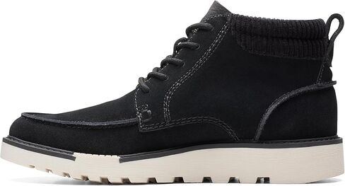 Clarks Men's Barnes Mid Oxford Boot, Black Suede, 10 in Saudi Arabia