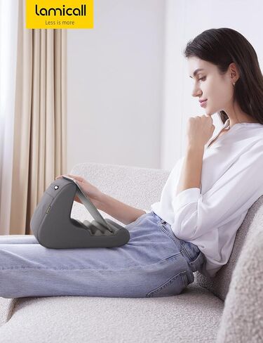 Lamicall Tablet Stand, Pillow Holder - Soft Pad for Bed, Lap Dock With Stylus Mount & Pocket, for iPad Pro 12.9, Air, Mini, Kindle, Galaxy Tab and 4-13" Tablets, Dark Grey in Saudi Arabia