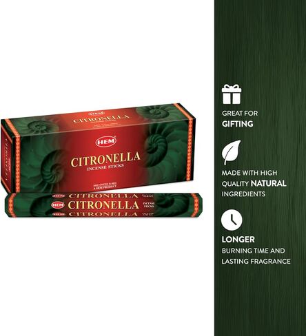 Hem Citronella Incense Sticks, 120 Count in Kuwait