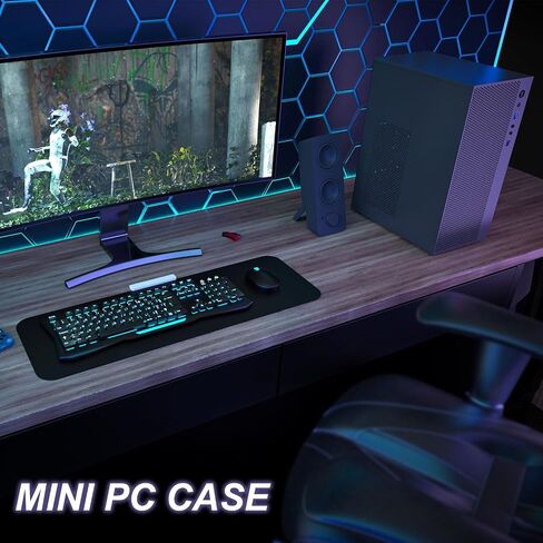 Micro ATX Case ، Mini ITX Case مع USB3.0 ، منفذ I/O USB2.0 ، و PSUS القياسي ATX ، تصميم AIR SIDE MATX مع مرشح شبكة الغبار ， أسود in Kuwait