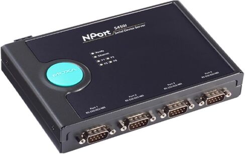 NPORT 5450i-T Device-4 Port 3 in 1 RS-232/422/48 Server ، 10/100 Ethernet ، DB9 MALE ، 12-48VDC مع العزلة ، -40-75 درجة مئوية (تم بيع محول الطاقة بشكل منفصل) (MOXA) in Saudi Arabia