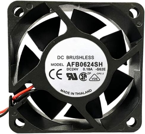 AFB0624SH Fan 6cm لـ 24V 0.18a 6025 60x60x25mm 2-ware مروحة تبريد in Saudi Arabia