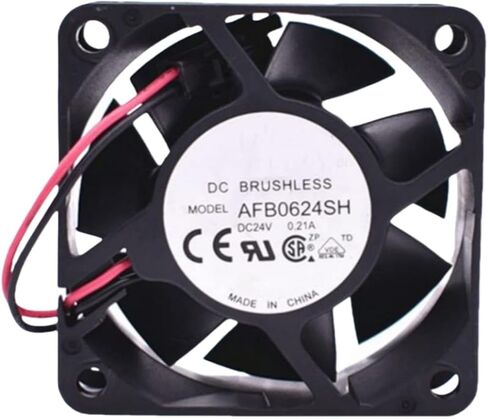 AFB0624SH Fan 6cm لـ 24V 0.21a 6025 60x60x25mm 2-ware مروحة تبريد in Saudi Arabia