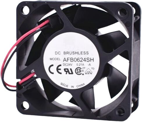 AFB0624SH Fan 6cm لـ 24V 0.21a 6025 60x60x25mm 2-ware مروحة تبريد in Saudi Arabia