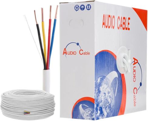 CableMaestro 250FT 16AWG Bulk Speaker Wire – CL2 Rated, 4-Conductor CCA, in-Wall Audio Cable, Easy Pull Box in Saudi Arabia