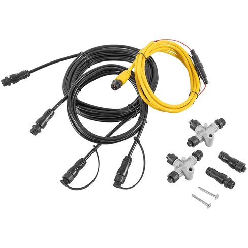010-11442-00 NMEA 2000 Starter Kit for Garmin Echomap Chirp ، Echomap Plus ، NMEA 2000 Cable ، كابل العمود الفقري ، كابل إسقاط مع توصيل T و Terminator الذكور الإناث in Saudi Arabia