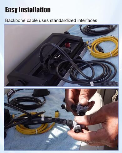 NMEA 2000 Backbone 15Ft Marine Grade Drop or Extension Cable Fit for Lowrance Simrad B&G Navico Garmin Network System in Saudi Arabia