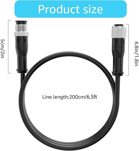 NMEA 2000 (N2K) 3.2 قدم كابل قطرة العمود الفقري ، 39in/78in كابلات التمديد لشبكة NMEA 2000 متوافقة مع جهاز Simrad B&G (3.2 قدم) in Kuwait