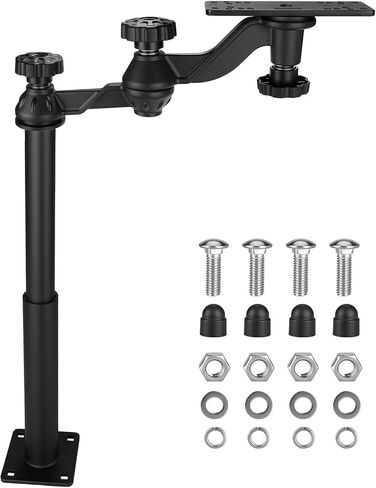 Telescoping Fish Finder Mount,for Fishfinders & Chartplotters,Height-Adjustable Depth Finder Mount Compatible with Lowrance, Garmin, Humminbird and More,for Boats, Kayak (Long Arm) in Saudi Arabia