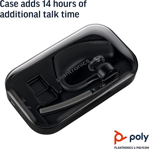 Plantronics - Voyager Legend (Poly) - Bluetooth Single-Ear (Monaural) Headset & Charging Case Bundle - Connect to Your PC, Mac, Tablet, or Cell Phone - Noise Canceling in Saudi Arabia