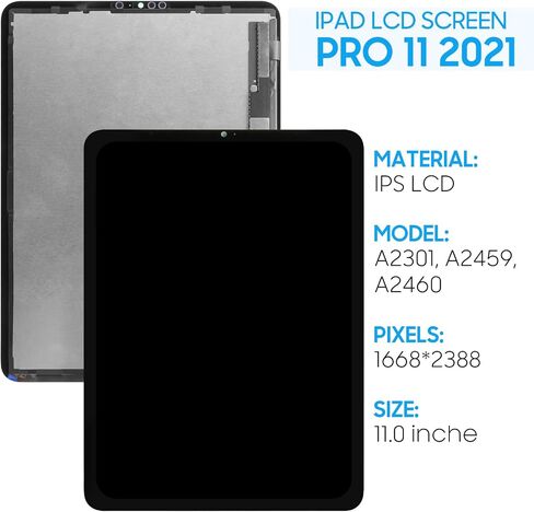 استبدال الشاشة لـ iPad Pro 11 3rd Gen A2301 ، A2459 ، A2460 11.0 "شاشة LCD Displating Digitizer Assembly مع الأدوات in Saudi Arabia