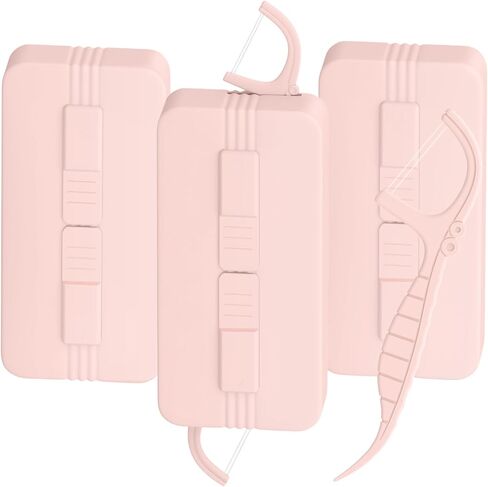 خيط تنظيف الأسنان ذو خطين من هولي روز، موزع خيط تنظيف الأسنان المحمول 2 صندوق، نكهة النعناع، ​​تنظيف مزدوج الحركة، حقيبة محمولة صغيرة سهلة التخزين. أداة مثالية لنظافة الأسنان أثناء السفر. in Kuwait