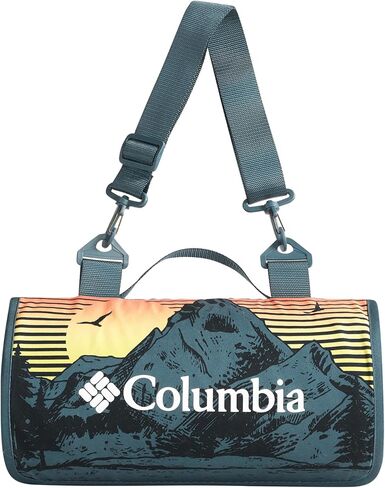 Columbia 72" x 72" Lightweight Packable Tote Blanket - Warm & Cozy Outdoor Essentials for Camping, Picnics, and Adventures, 100% Polyester Fill, Waterproof Printed Microfiber - Rodney Steel in Saudi Arabia