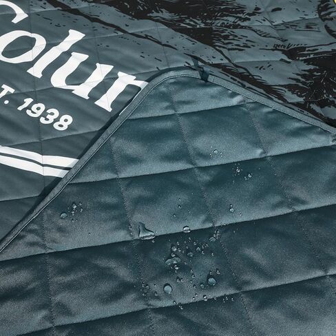 Columbia 72" x 72" Lightweight Packable Tote Blanket - Warm & Cozy Outdoor Essentials for Camping, Picnics, and Adventures, 100% Polyester Fill, Waterproof Printed Microfiber - Rodney Steel in Saudi Arabia