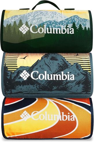 Columbia 72" x 72" Lightweight Packable Tote Blanket - Warm & Cozy Outdoor Essentials for Camping, Picnics, and Adventures, 100% Polyester Fill, Waterproof Printed Microfiber - Rodney Steel in Saudi Arabia