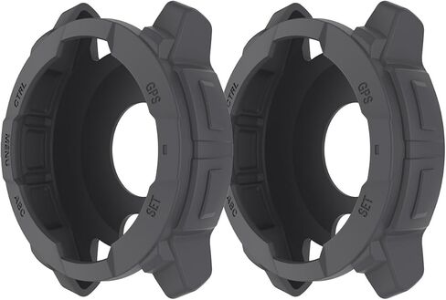 2-Packs Screen Protector Case Compatible with Garmin instinct 3 50MM, Silicone Case in Saudi Arabia
