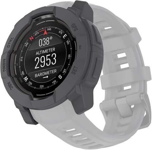 2-Packs Screen Protector Case Compatible with Garmin instinct 3 50MM, Silicone Case in Saudi Arabia