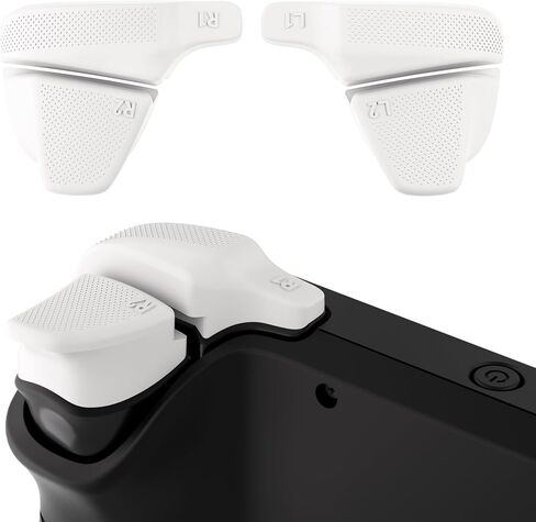 أزرار الكتف Playvital TRIGGER TRIGERENT SET لمجموعة LCD على سطح السفينة ، L1R1L2R2 Extender for Steam Deck OLED - WHITE in Kuwait