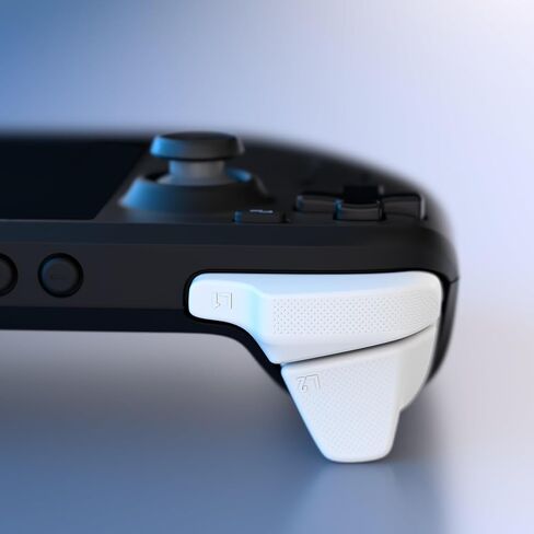 أزرار الكتف Playvital TRIGGER TRIGERENT SET لمجموعة LCD على سطح السفينة ، L1R1L2R2 Extender for Steam Deck OLED - WHITE in Kuwait
