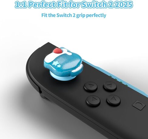 Geekshare Silicone Joycon الإبهام قبضة الإبهام متوافقة مع التبديل 2025 ، أغطية غطاء عصا التحكم الناعمة للمفتاح 2 ، 4pcs - الصودا كريم in Saudi Arabia
