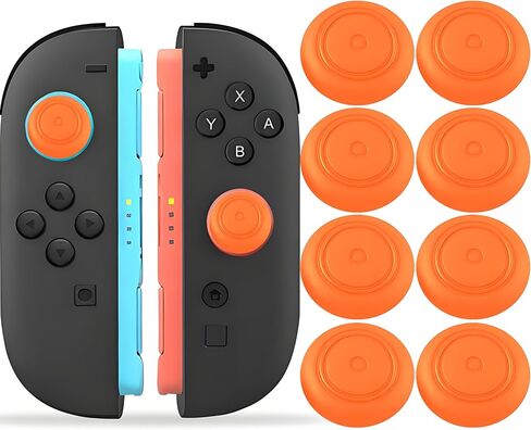 8 Pack Thumb Grips for Nintendo Switch 2 (2025)& Pro Controller–Silicone Joystick Covers & Button Caps–Anti-Slip Ergonomic Stick Accessories for Joycon Black in Saudi Arabia
